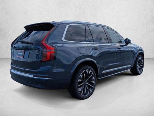 Denim Blue Metallic 2026 Volvo XC90 Plus, B6 AWD Gas (mild hybrid), Gasoline, Bright, 7 Seats