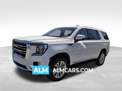 Summit White 2021 GMC Yukon SLT