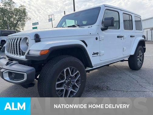Bright White Clearcoat 2025 Jeep Wrangler 4-Door Sahara 4x4