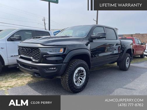Diamond Black Crystal Pearlcoat 2026 RAM 1500 RHO Crew Cab 4x4 5'7' Box