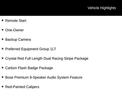 2019 Chevrolet Corvette Stingray