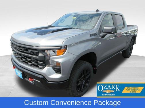 Sterling Gray Metallic 2026 Chevrolet Silverado 1500 Custom Trail Boss Truck