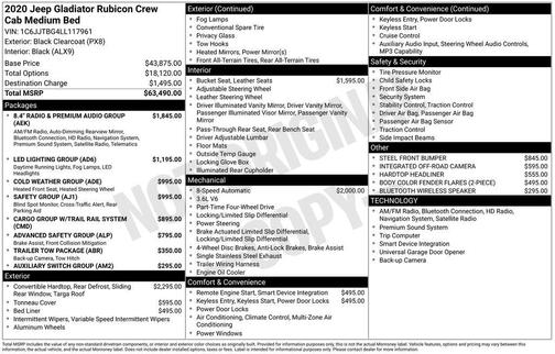 2020 Jeep Gladiator Rubicon