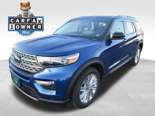 Blue Metallic 2022 Ford Explorer Limited