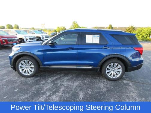 Blue Metallic 2022 Ford Explorer Limited
