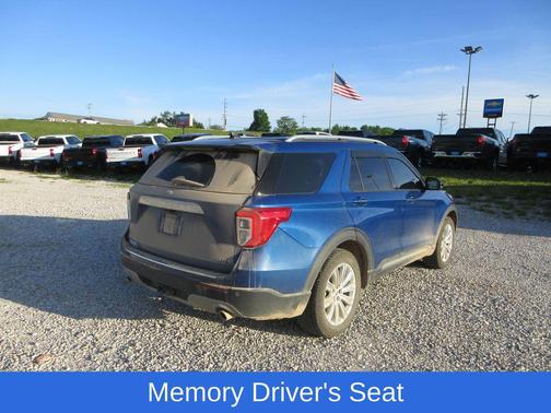 Blue Metallic 2022 Ford Explorer Limited