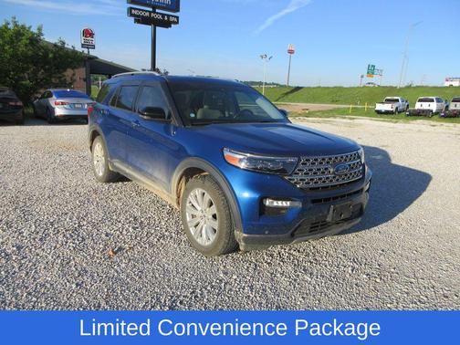 Blue Metallic 2022 Ford Explorer Limited