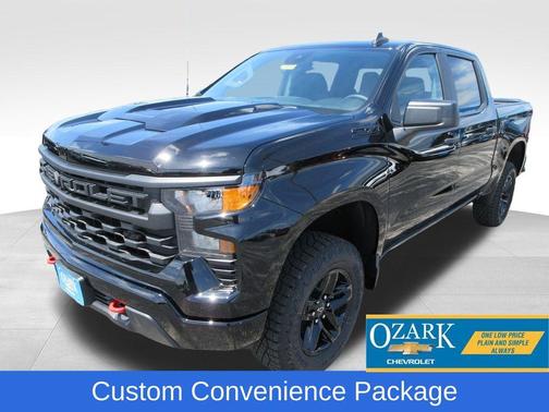 Black 2026 Chevrolet Silverado 1500 Custom Trail Boss