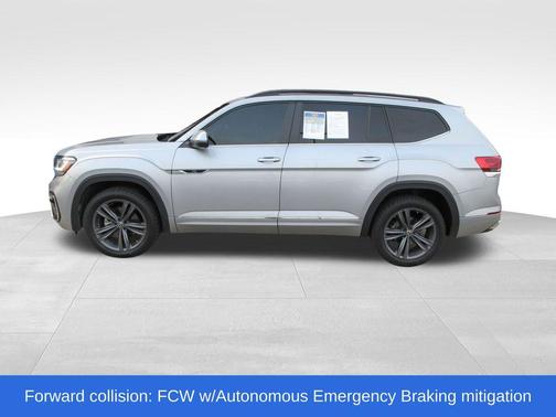 Pyrite Silver Metallic 2021 Volkswagen Atlas 3.6 V6 SE w/ Technology R-Line