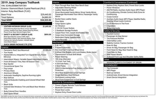 2019 Jeep Compass Trailhawk