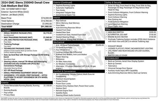 2024 GMC Sierra 2500 Denali