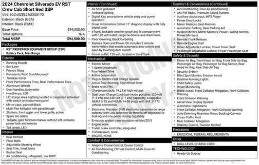 2024 Chevrolet Silverado EV First-Edition RST 4WD