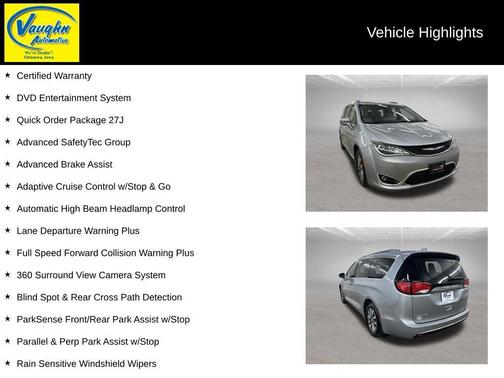 Billet Silver Metallic Clearcoat 2020 Chrysler Pacifica Touring-L Plus