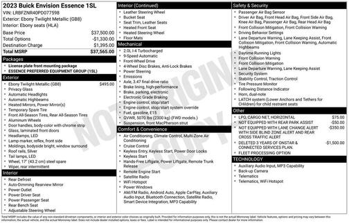 2023 Buick Envision Essence FWD