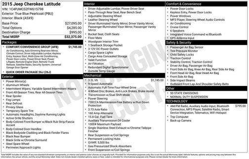 2015 Jeep Cherokee Latitude