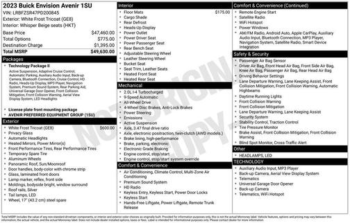 2023 Buick Envision Avenir AWD