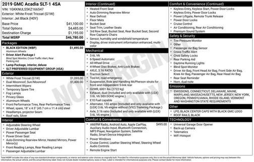 2019 GMC Acadia SLT-1