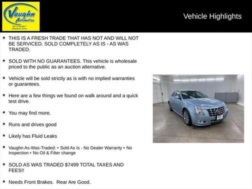 2013 Cadillac CTS Performance