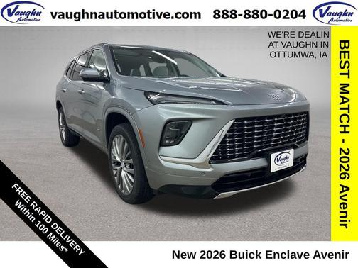 moonstone gray metallic 2026 Buick Enclave Avenir