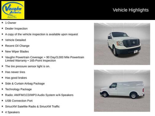 2015 Nissan NV Cargo NV1500 SV V6