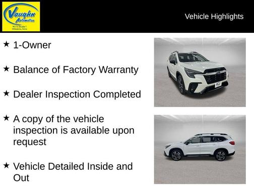 Crystal White Pearl 2025 Subaru Ascent Limited 8-Passenger