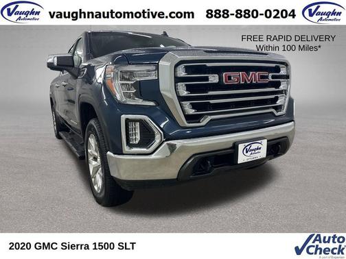 Pacific Blue Metallic 2020 GMC Sierra 1500 SLT