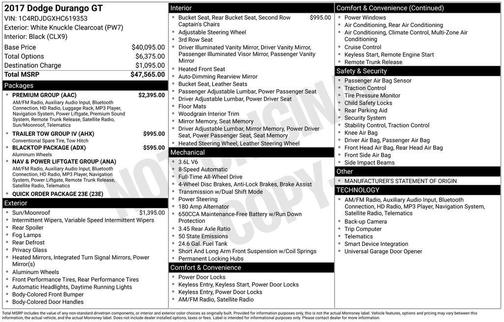 2017 Dodge Durango GT