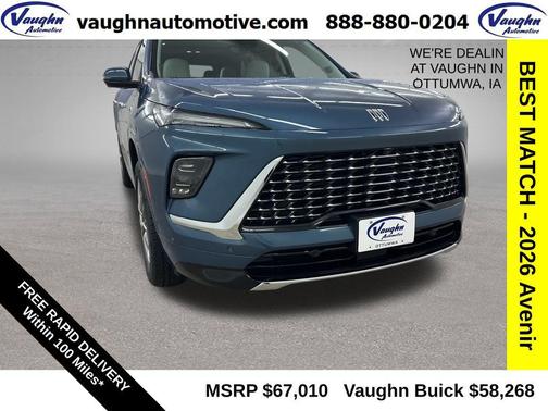 ocean blue metallic 2026 Buick Enclave Avenir