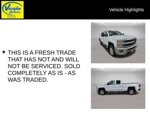 Summit White 2015 Chevrolet Silverado 2500 LTZ