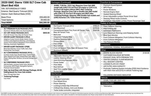 2020 GMC Sierra 1500 SLT