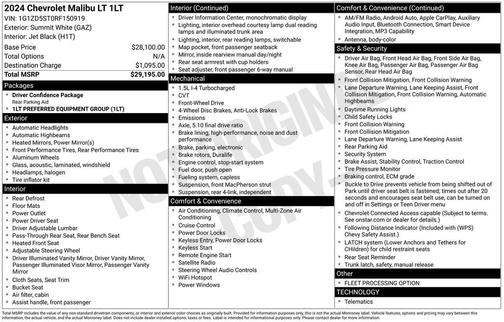 2024 Chevrolet Malibu FWD 1LT