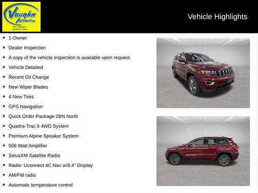 2020 Jeep Grand Cherokee North Edition 4X4