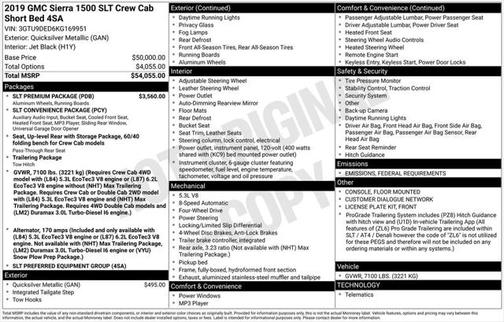 2019 GMC Sierra 1500 SLT