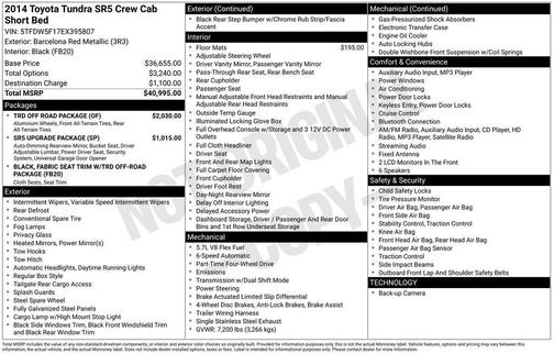 2014 Toyota Tundra SR5