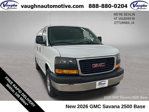 Summit White 2026 GMC Savana 2500 Work Van