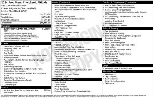 2024 Jeep Grand Cherokee L Altitude