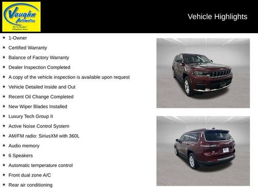 Velvet Red Pearlcoat 2022 Jeep Grand Cherokee L Limited