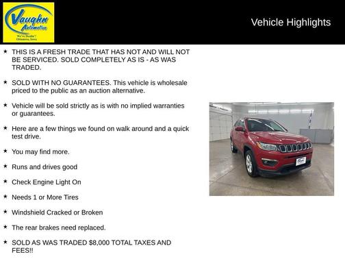 2017 Jeep New Compass Latitude