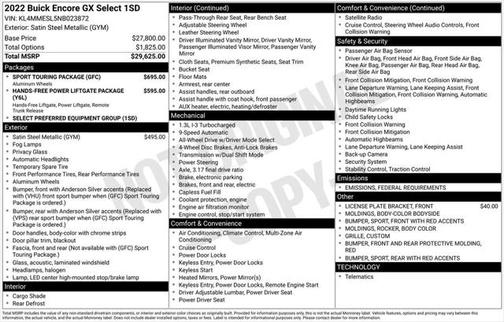 2022 Buick Encore GX Select