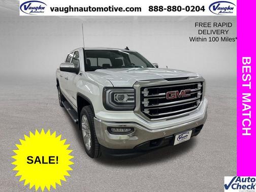 White Frost Tricoat 2018 GMC Sierra 1500 SLT