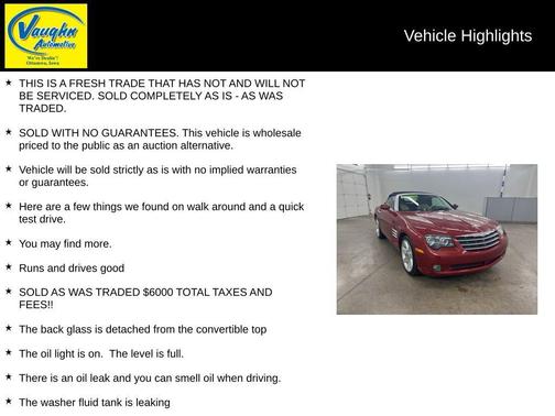 2005 Chrysler Crossfire Base