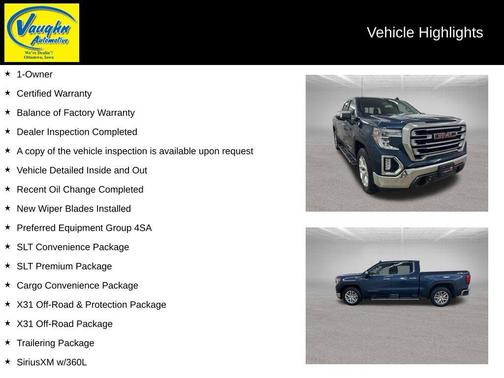 Pacific Blue Metallic 2022 GMC Sierra 1500 SLT