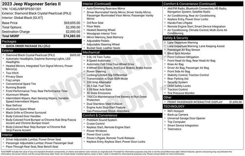 2023 Jeep Wagoneer Series II 4x4