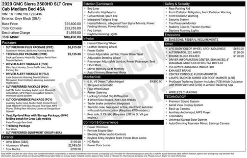 2020 GMC Sierra 2500 SLT