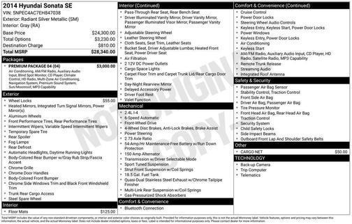 2014 Hyundai SONATA SE