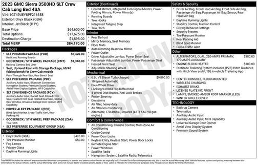 2023 GMC Sierra 3500 SLT