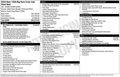 2024 RAM 1500 Big Horn/Lone Star