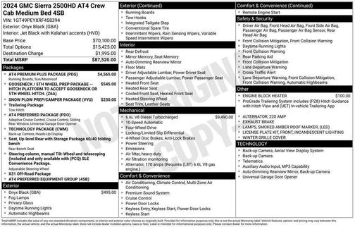 2024 GMC Sierra 2500 AT4