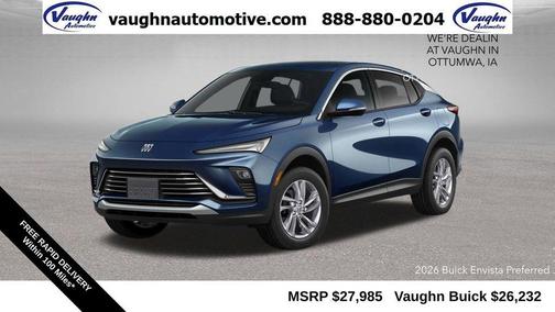 Ocean Blue Metallic 2026 Buick Envista Preferred FWD