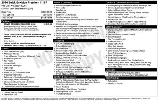 2020 Buick Envision AWD Premium II